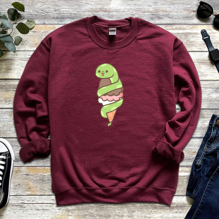 Snake Mochi Ice Cream Unisex Sweatshirt