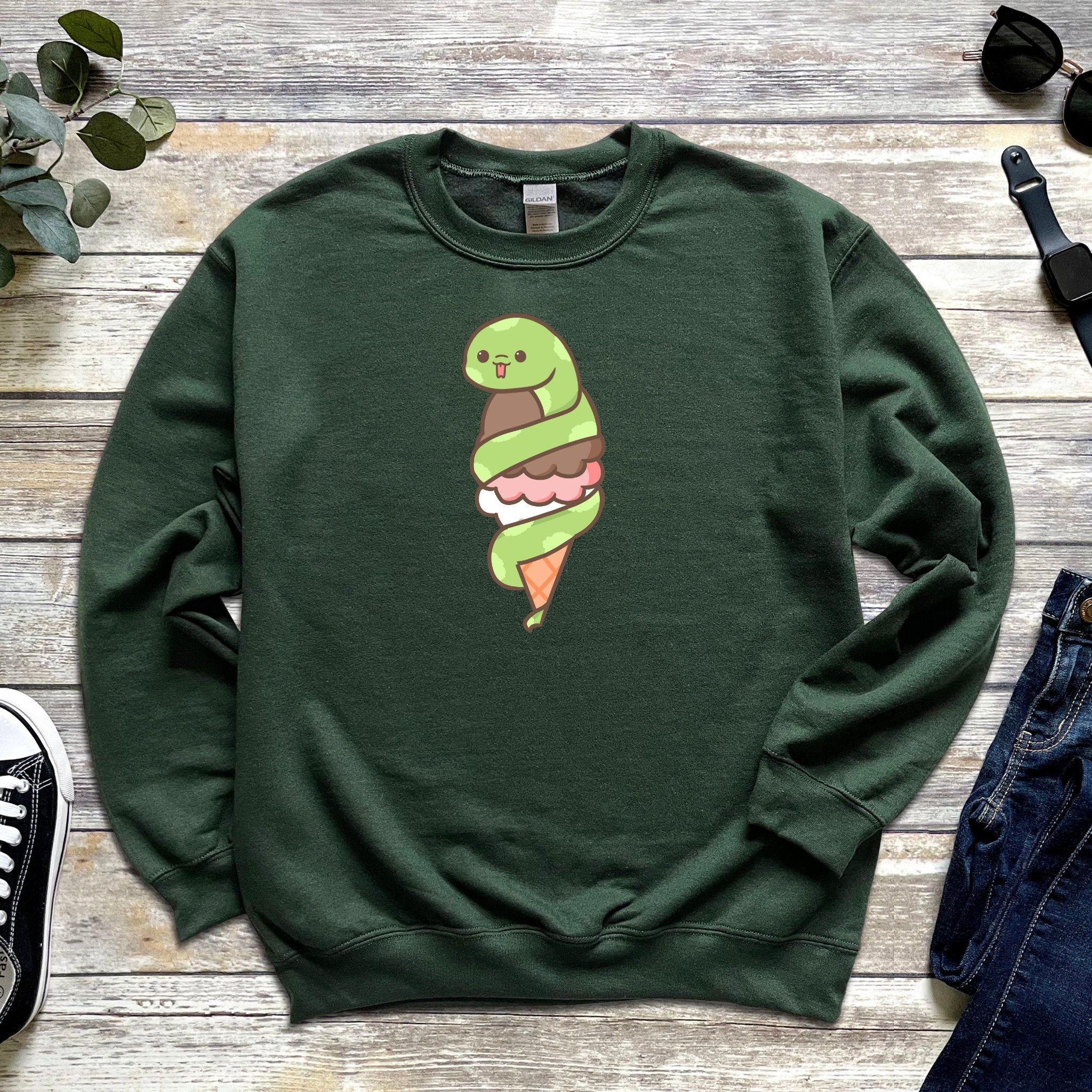 Snake Mochi Ice Cream Unisex Sweatshirt