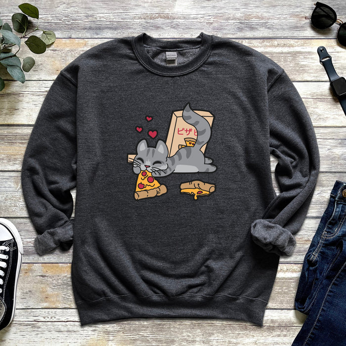 Lazy Pizza Cat Sweatshirt