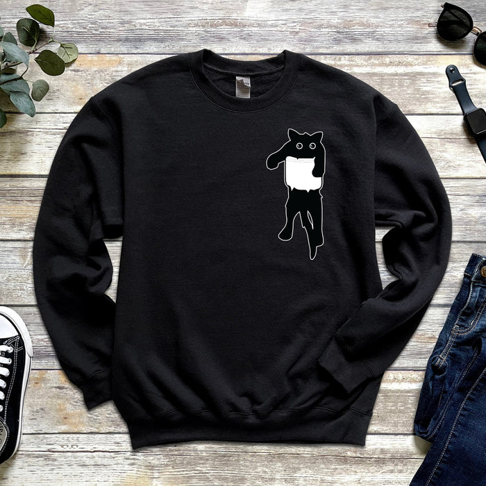 Black Cat Unisex Sweatshirt