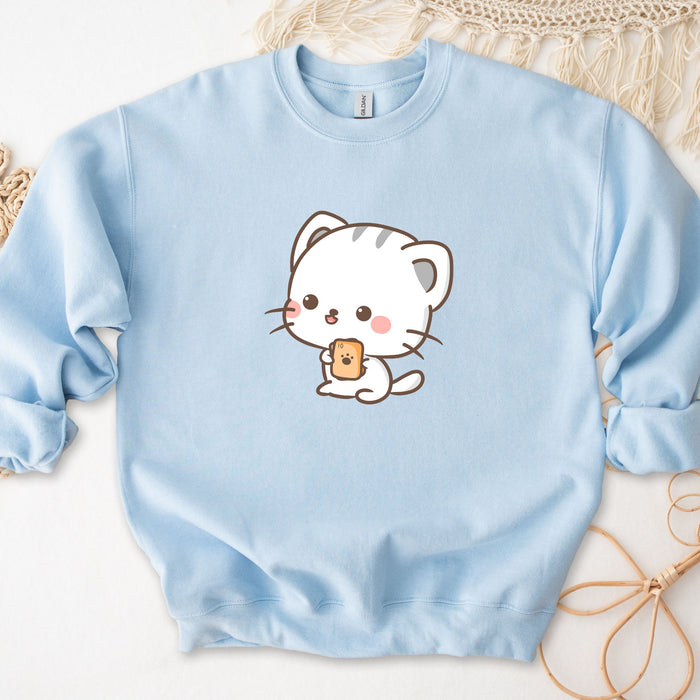 Kawaii Cat Card Game Sweatshirt