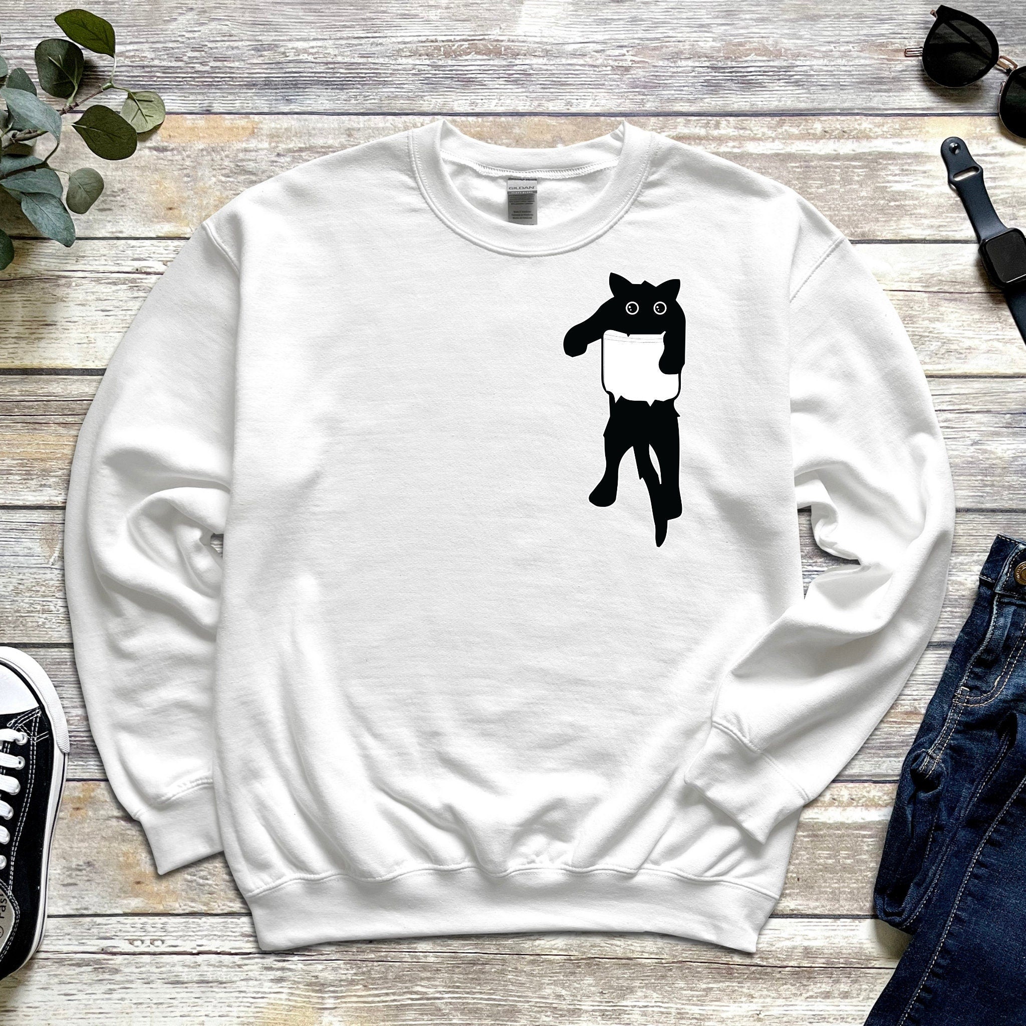 Black Cat Unisex Sweatshirt