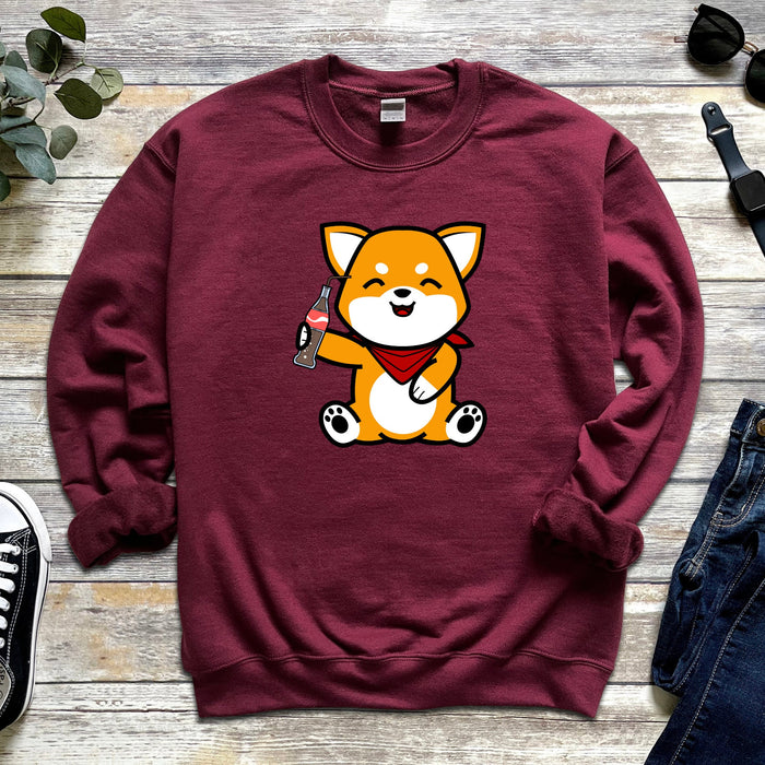 Shiba Inu Corgi Coca Cola Unisex Sweatshirt