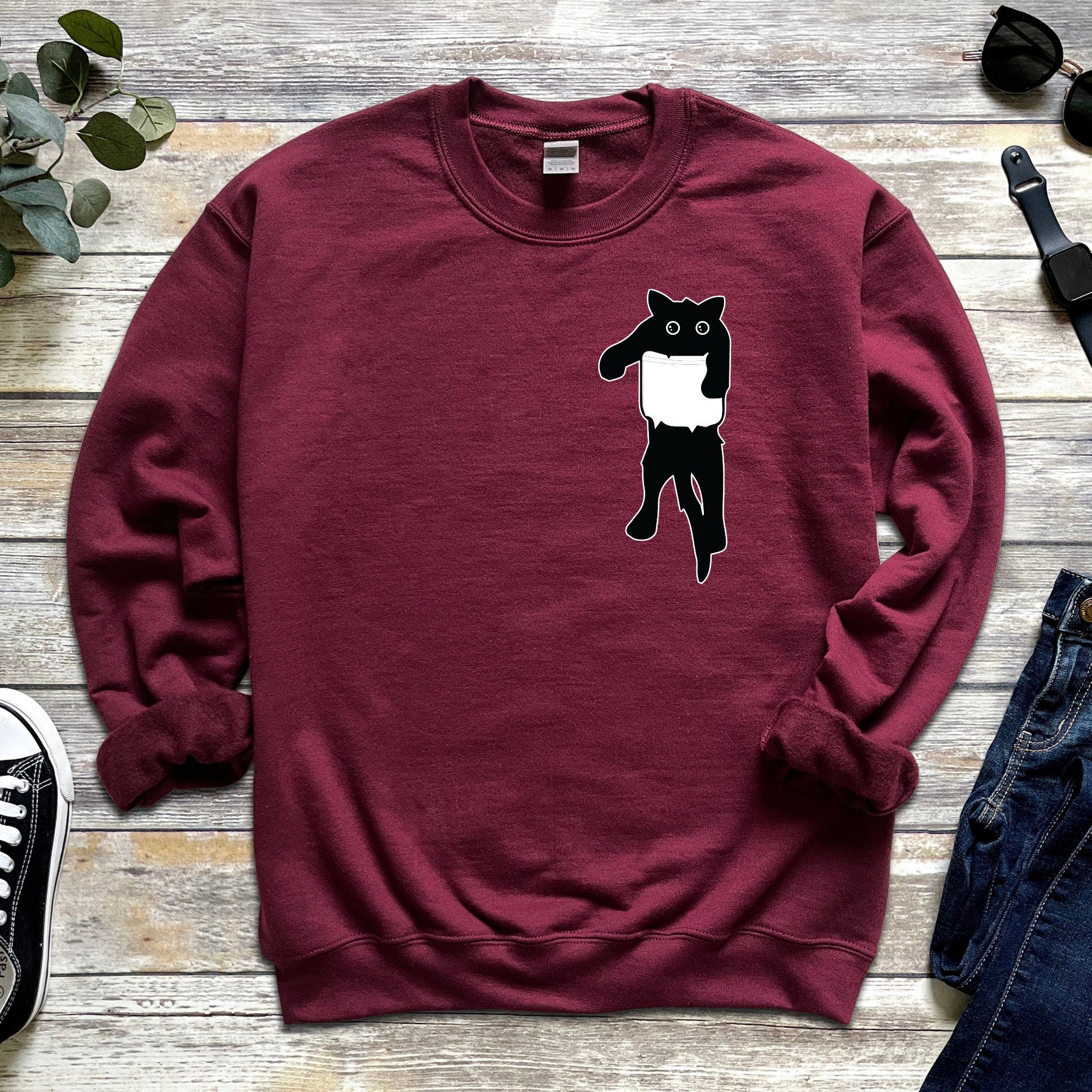 Black Cat Unisex Sweatshirt