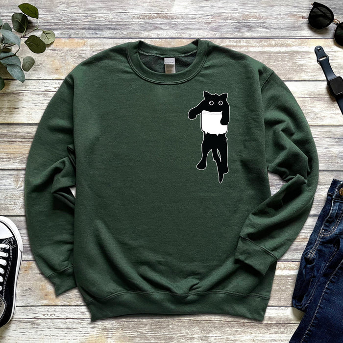 Black Cat Unisex Sweatshirt