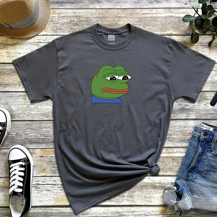 Sad Pepe the Frog T-shirt | Funny Dank Meme Streetwear 4Chan Kermit Reddit Japanese Streetwear Kanye West Drake Apparel Tekashi Merch Cute