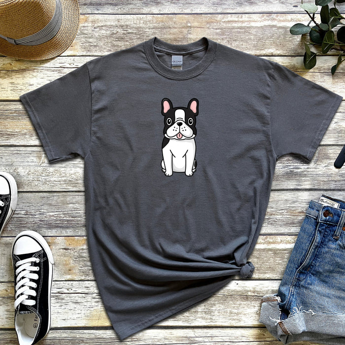 Black and White French Bulldog T-Shirt
