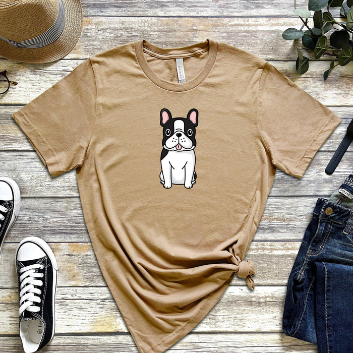 Black and White French Bulldog T-Shirt
