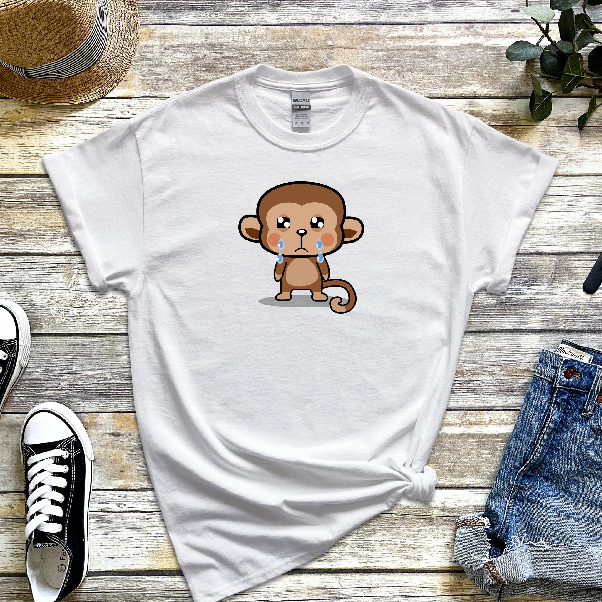 Sad Crying Monkey T-Shirt