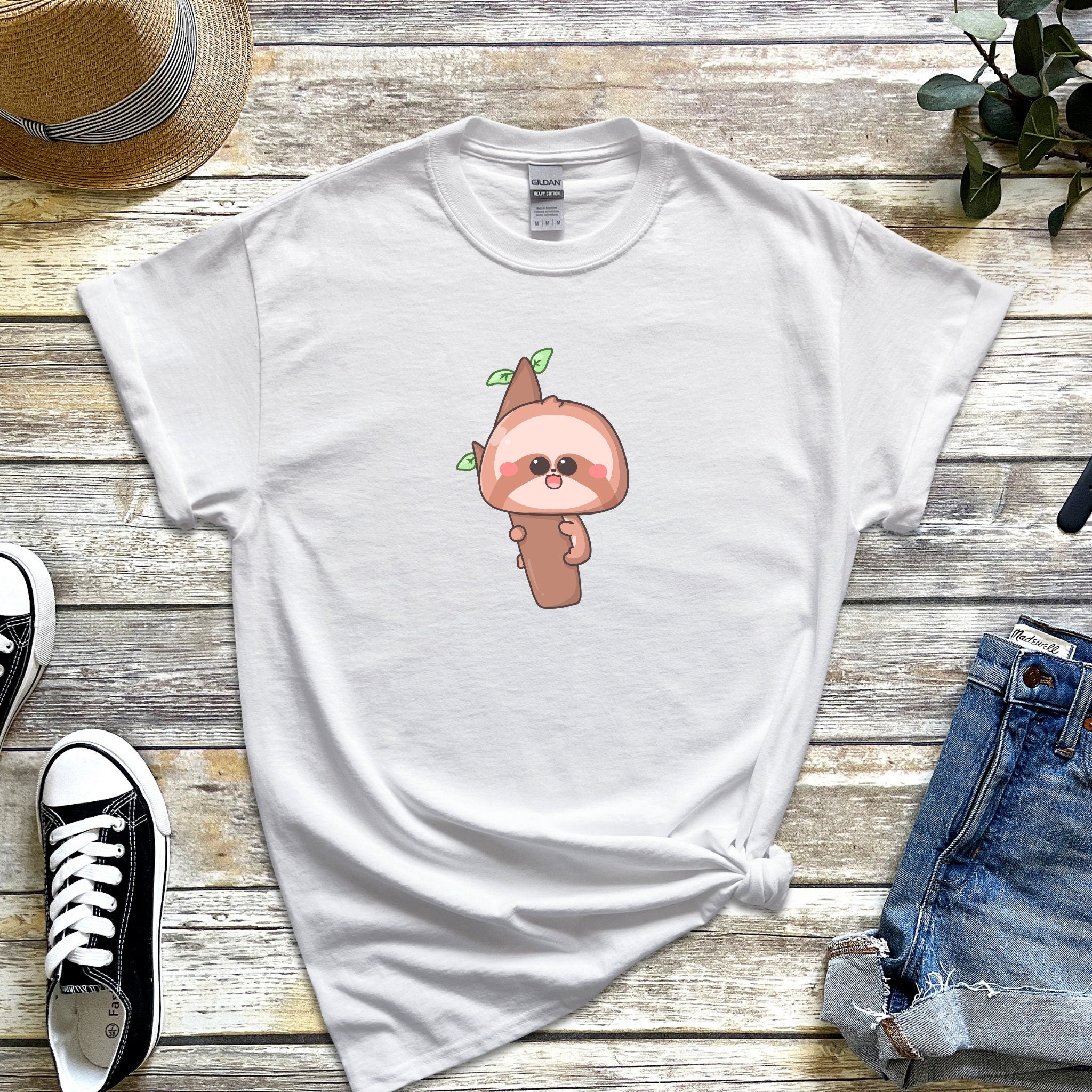Baby Sloth on a Tree Branch T-Shirt