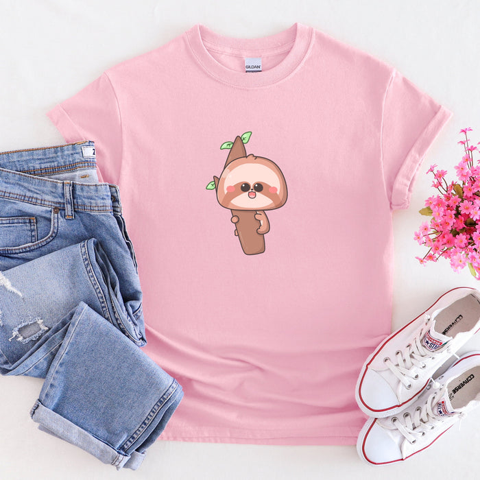 Baby Sloth on a Tree Branch T-Shirt
