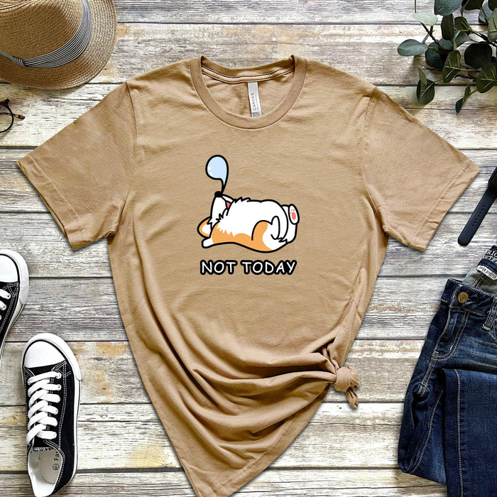 "Not Today" Snoozing Dog T-Shirt