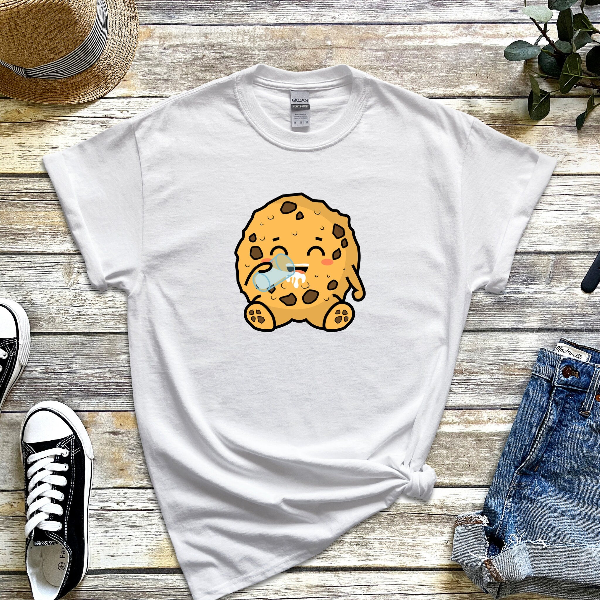 Cookie Drinking Milk T-Shirt