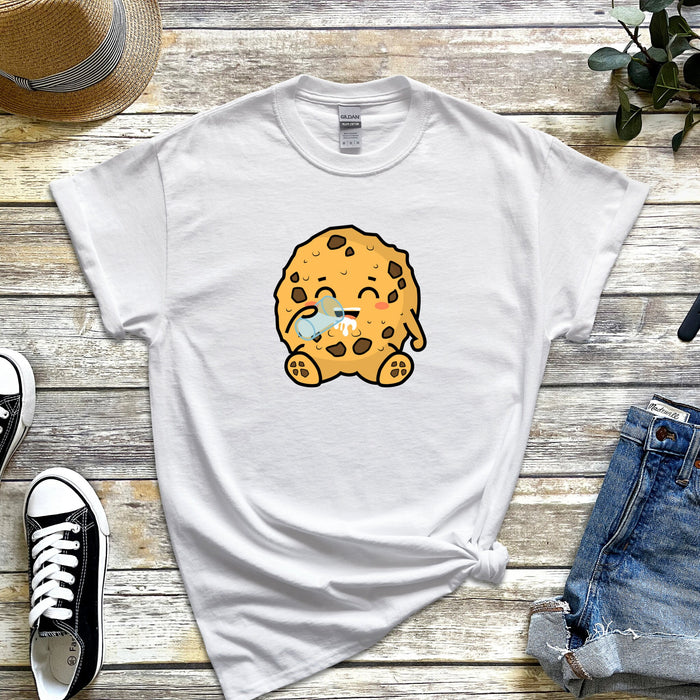 Cookie Drinking Milk T-Shirt