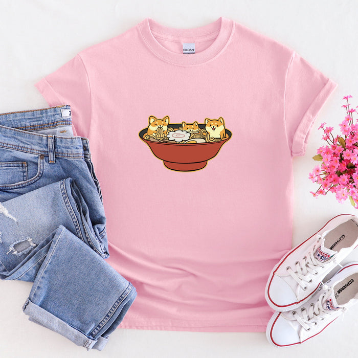 Shiba Inu Ramen Bowl T-shirt
