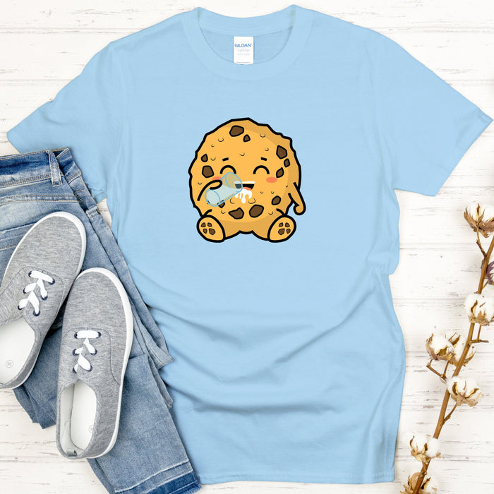 Cookie Drinking Milk T-Shirt