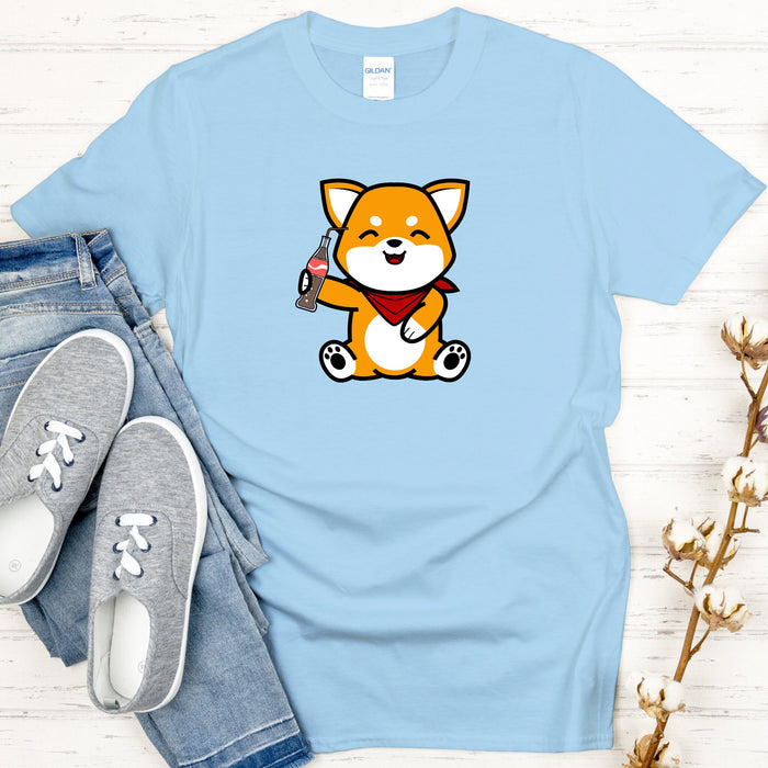 Dog Drinking Cola T-shirt