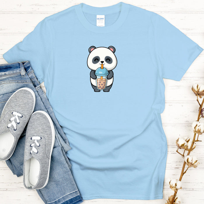 Panda Drinking Boba Tea T-Shirt