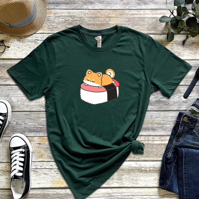 Puppy on Sushi Bed T-Shirt