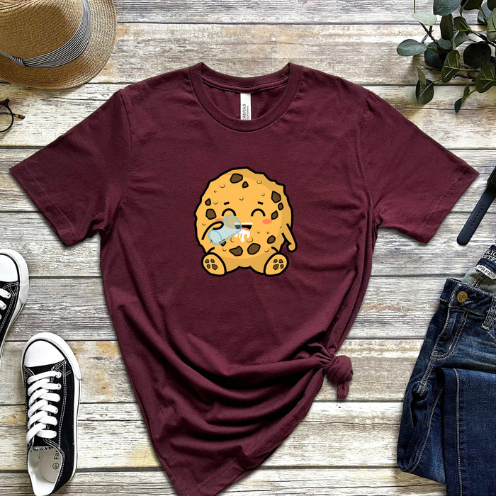 Cookie Drinking Milk T-Shirt