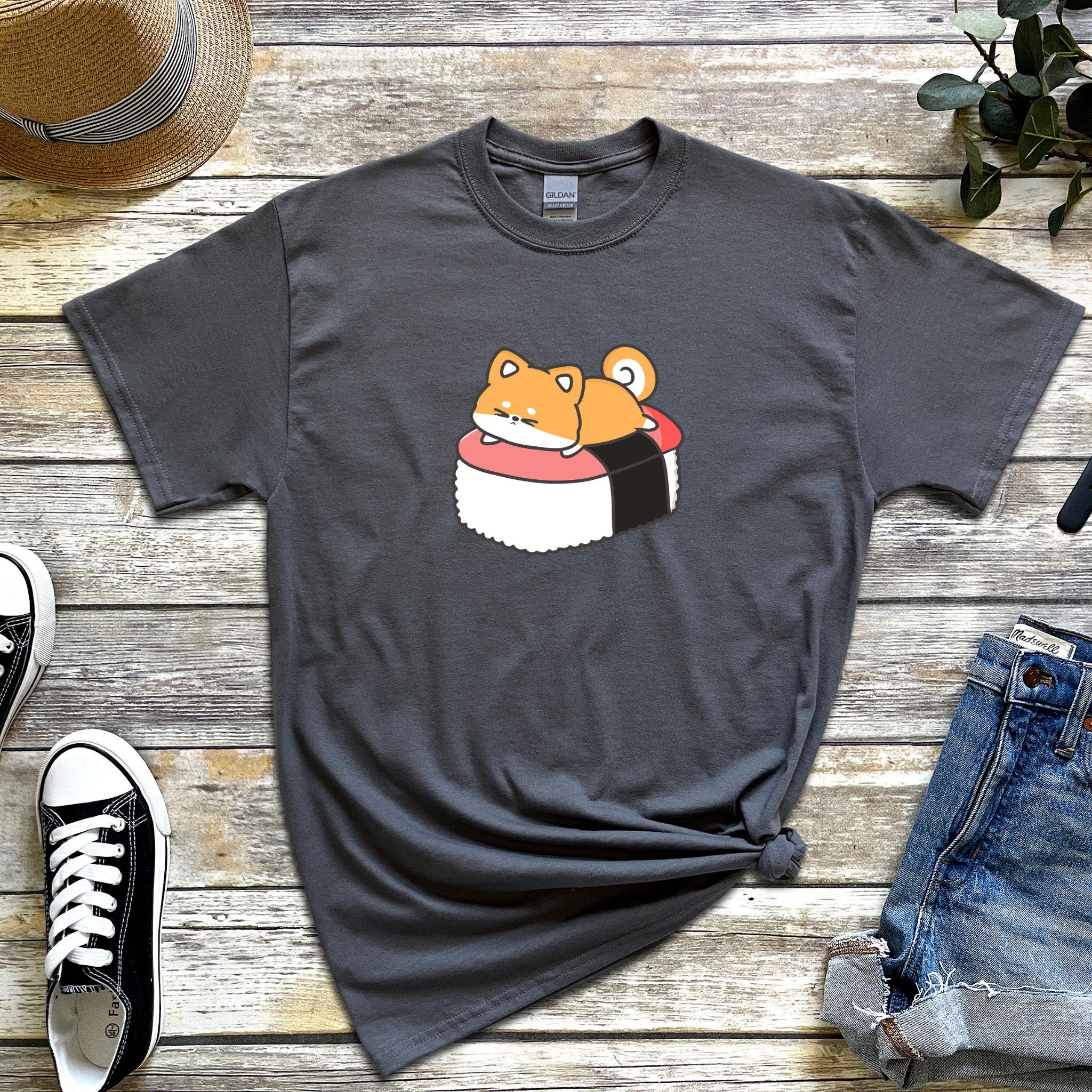 Puppy on Sushi Bed T-Shirt