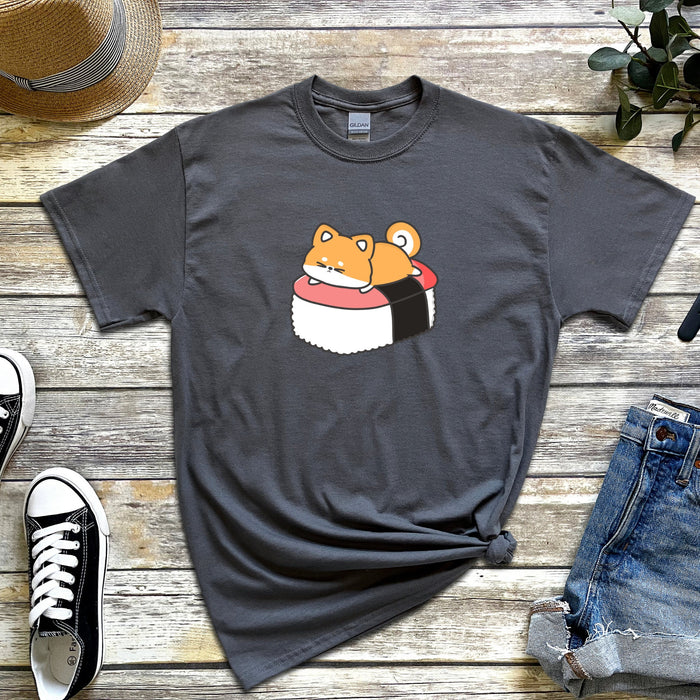 Puppy on Sushi Bed T-Shirt