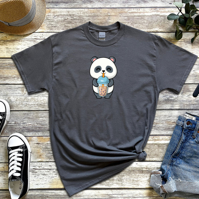 Panda Drinking Boba Tea T-Shirt
