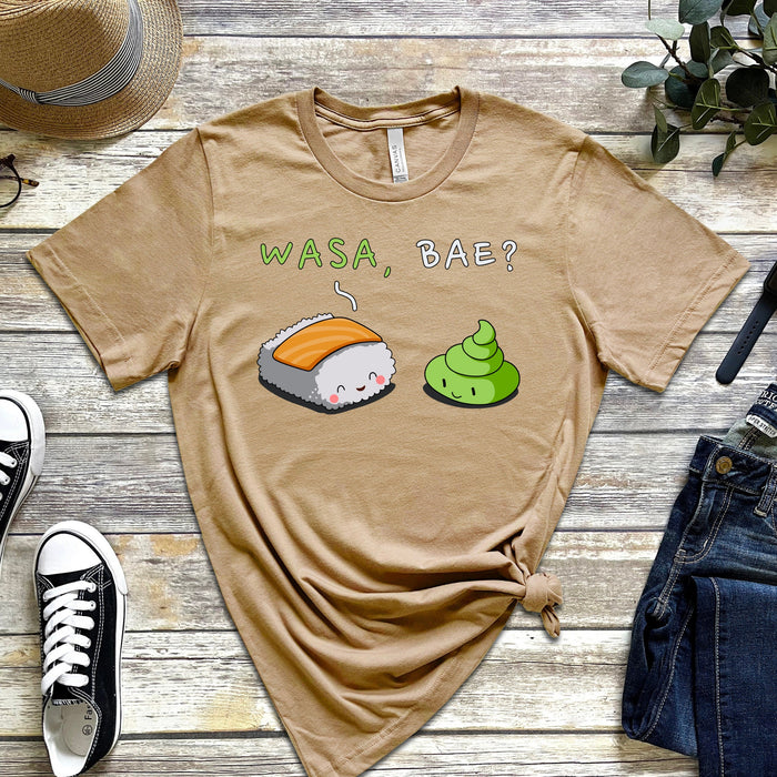 Wasa, Bae? Sushi and Wasabi Couple T-Shirt