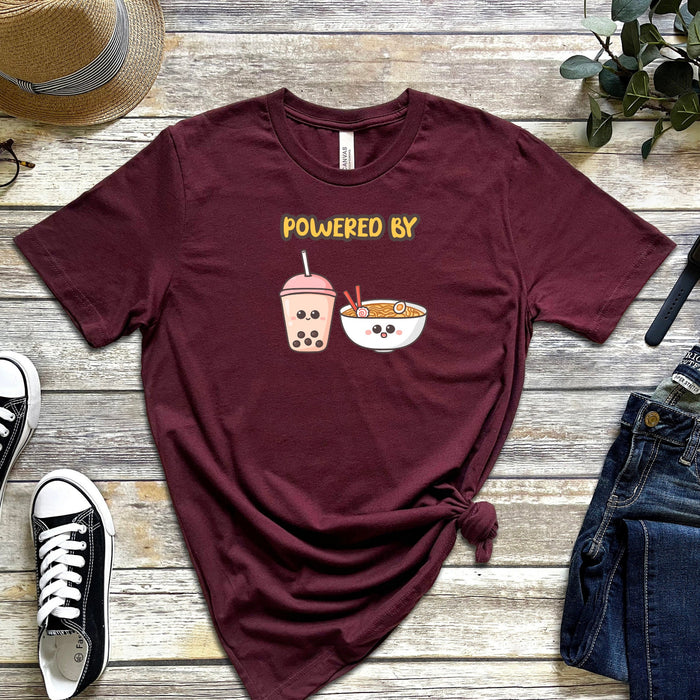 Powered by Boba and Ramen T-Shirt