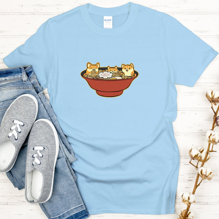 Shiba Inu Ramen Bowl T-shirt