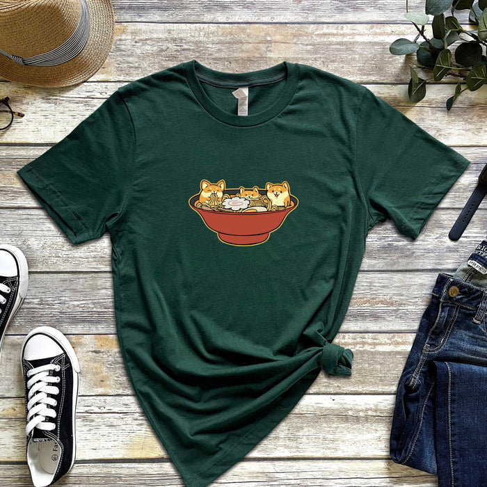 Shiba Inu Ramen Bowl T-shirt