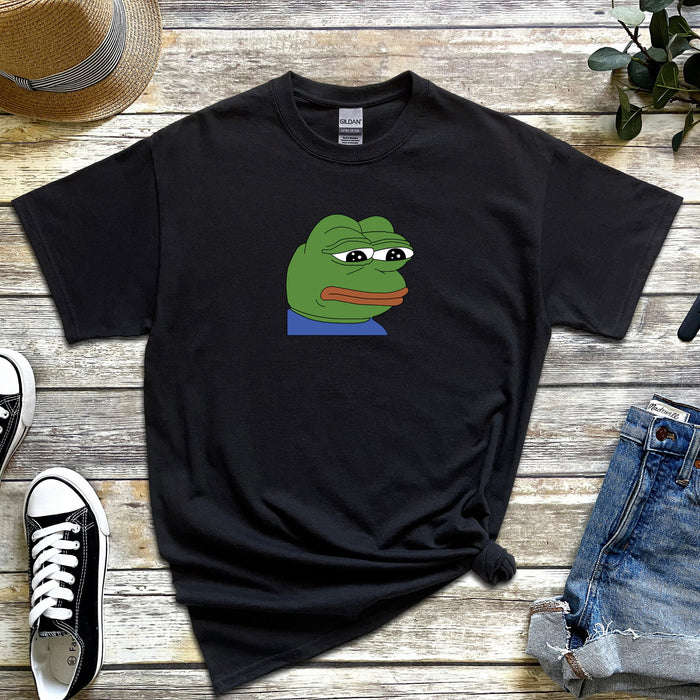 Sad Pepe the Frog T-shirt | Funny Dank Meme Streetwear 4Chan Kermit Reddit Japanese Streetwear Kanye West Drake Apparel Tekashi Merch Cute