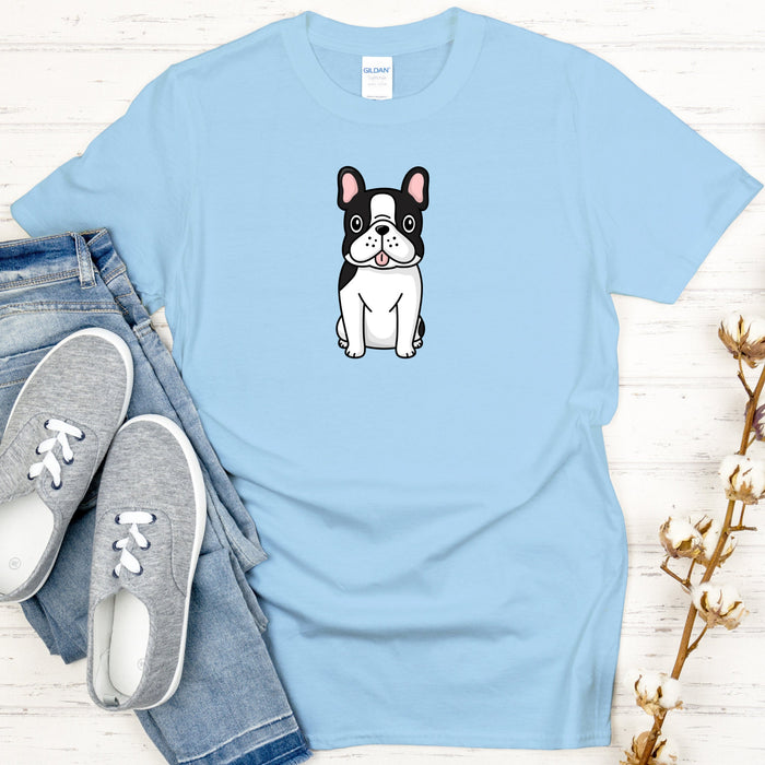Black and White French Bulldog T-Shirt