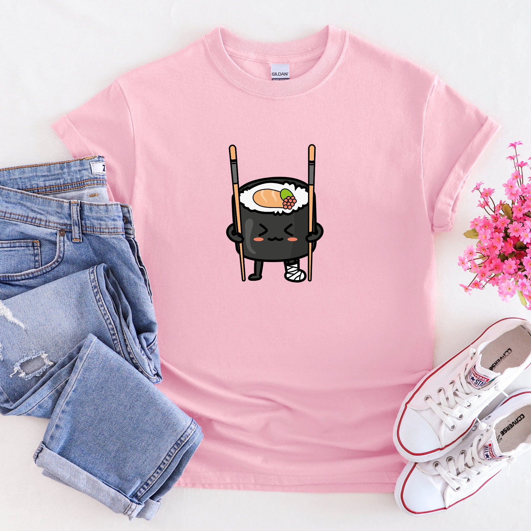 Sushi on Chopstick Crutches T-Shirt