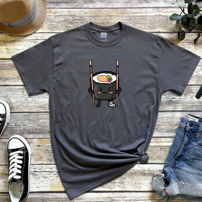 Sushi on Chopstick Crutches T-Shirt