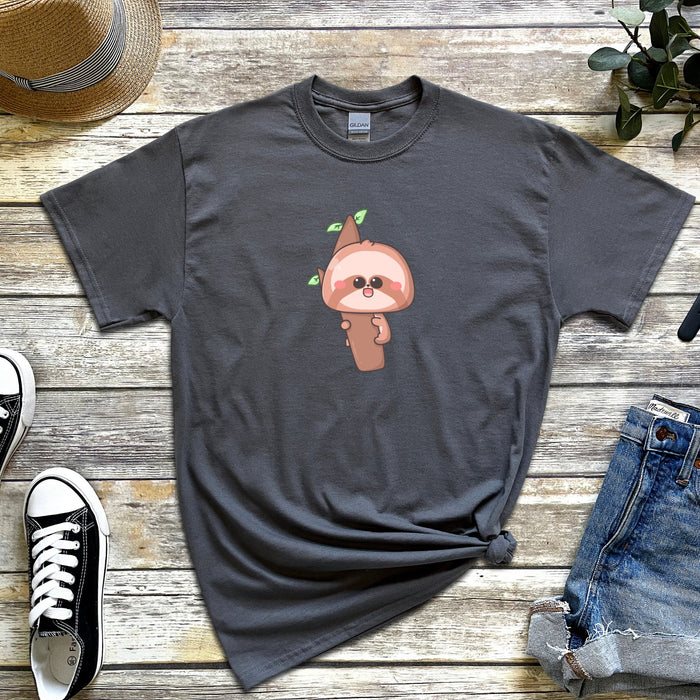 Baby Sloth on a Tree Branch T-Shirt