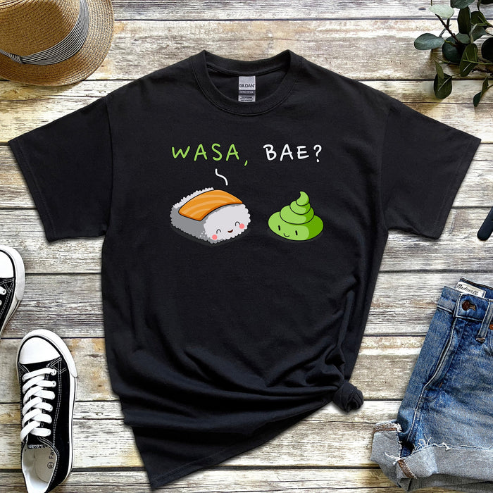 Wasa, Bae? Sushi and Wasabi Couple T-Shirt