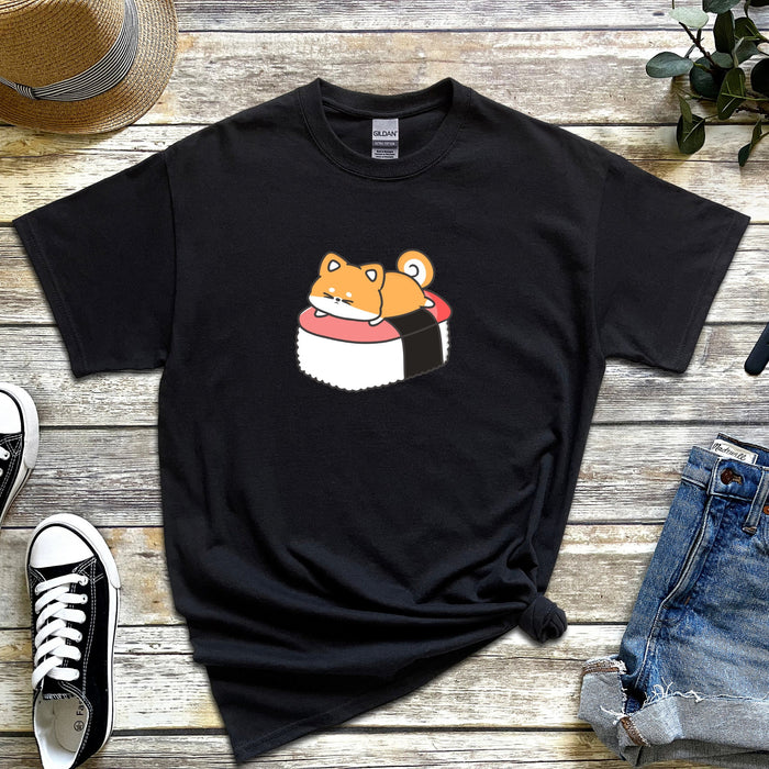 Puppy on Sushi Bed T-Shirt