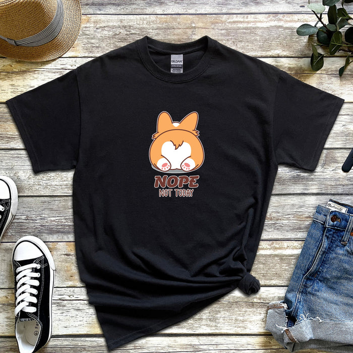 "Nope Not Today" Dog Butt T-Shirt