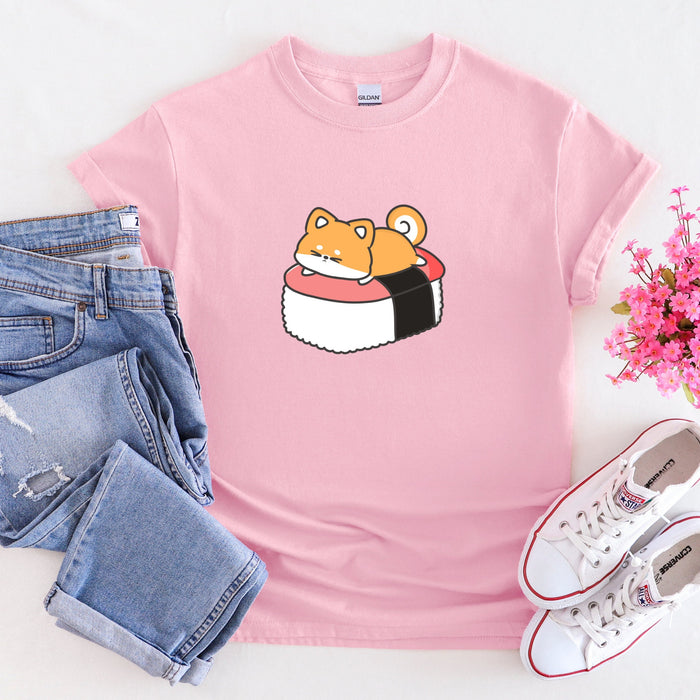 Puppy on Sushi Bed T-Shirt