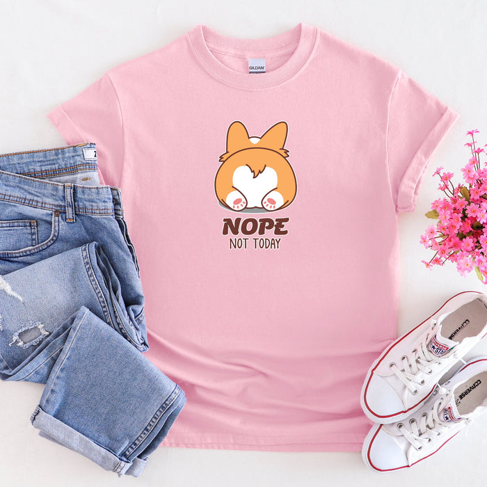 "Nope Not Today" Dog Butt T-Shirt
