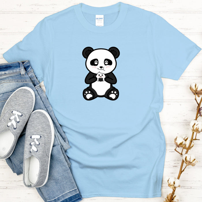 Panda Eating Rice Cake T-Shirt