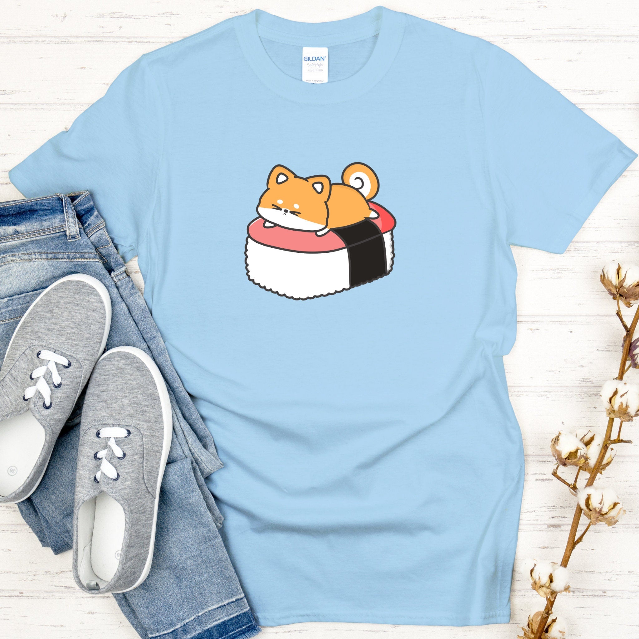 Puppy on Sushi Bed T-Shirt