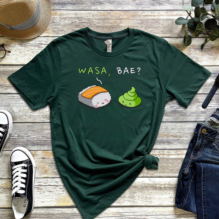 Wasa, Bae? Sushi and Wasabi Couple T-Shirt