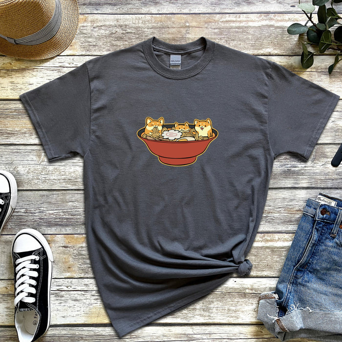 Shiba Inu Ramen Bowl T-shirt