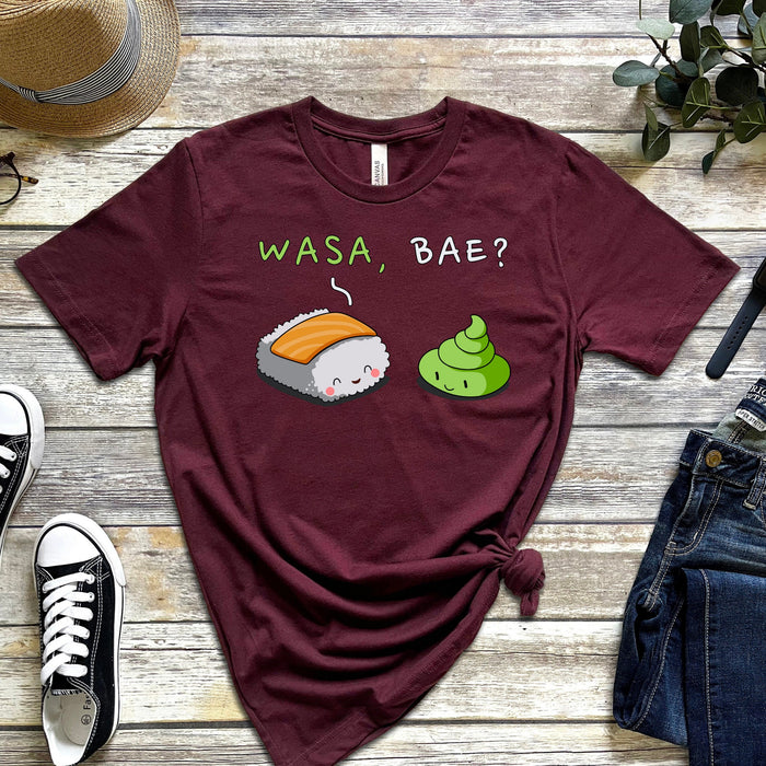 Wasa, Bae? Sushi and Wasabi Couple T-Shirt