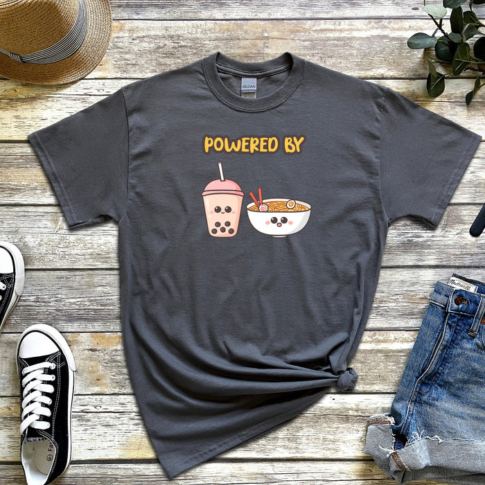 Powered by Boba and Ramen T-Shirt