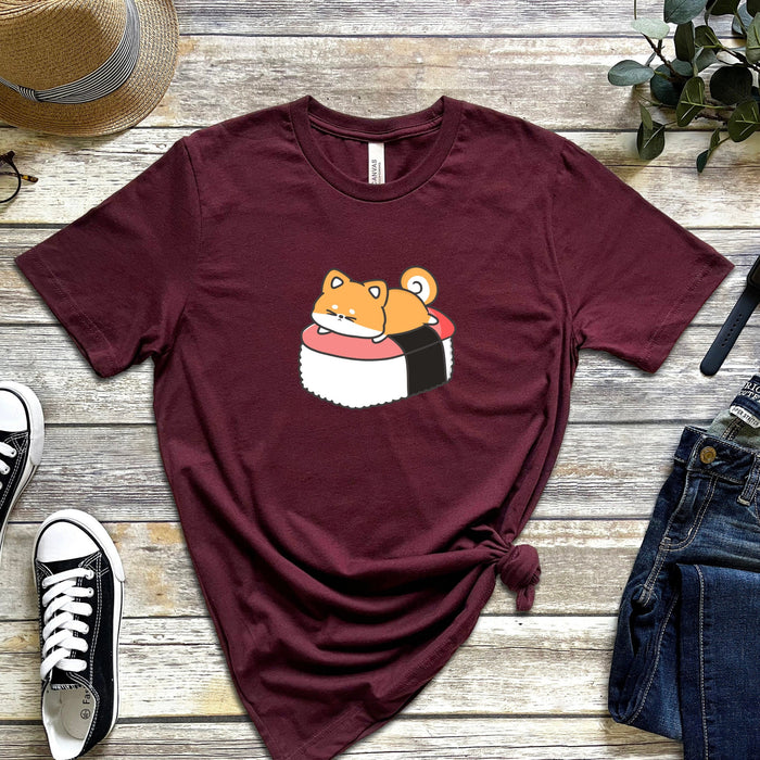 Puppy on Sushi Bed T-Shirt