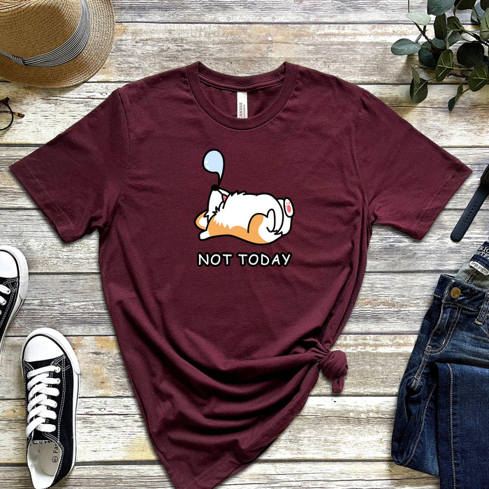 "Not Today" Snoozing Dog T-Shirt