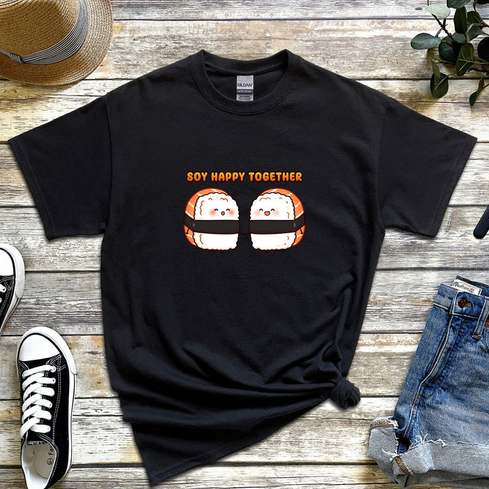 Sushi Couple "Soy Happy Together" T-Shirt